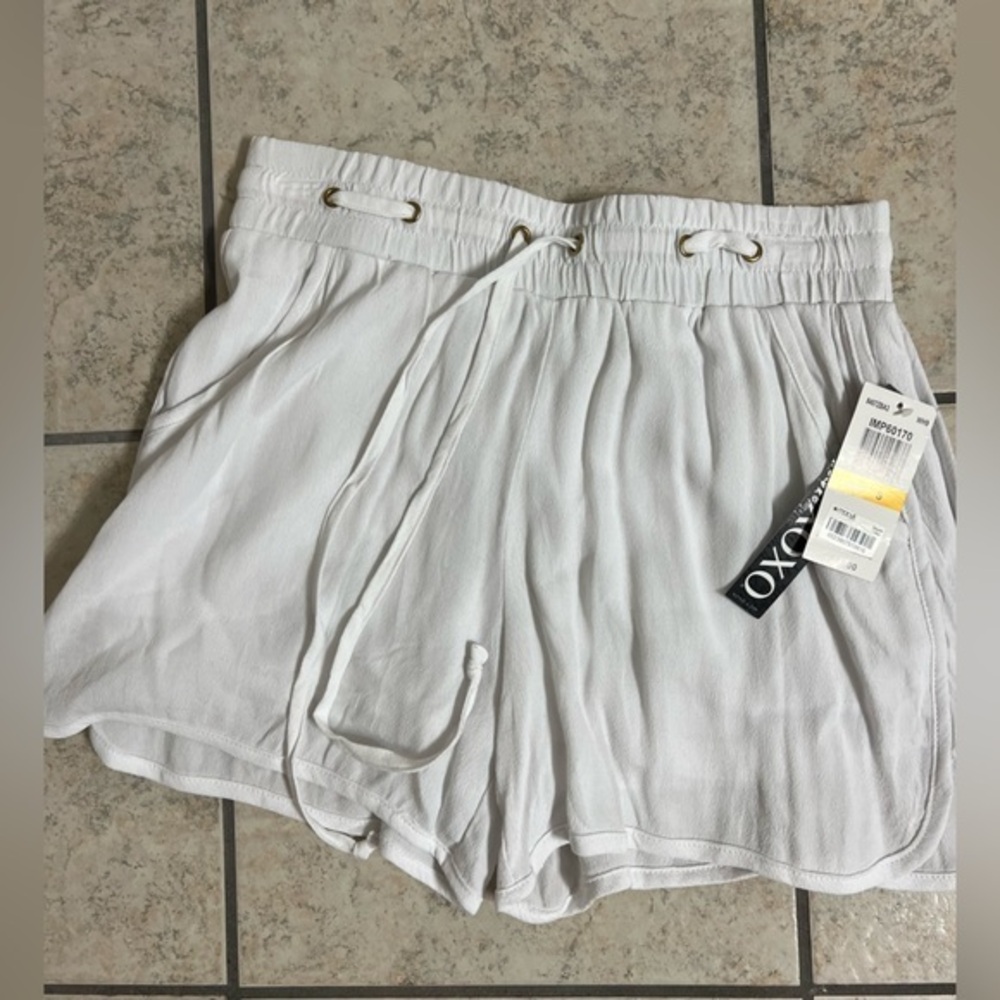 XOXO White Beach Shorts, size S, NWT